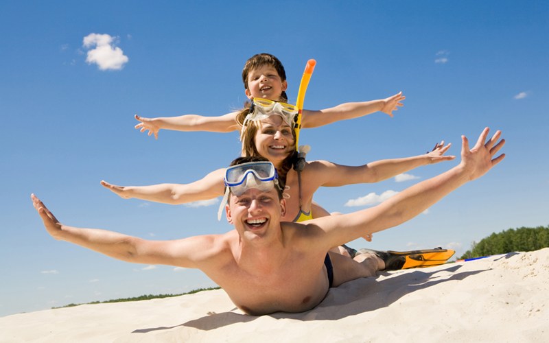 Vacanze con la famiglia, mare, viaggi